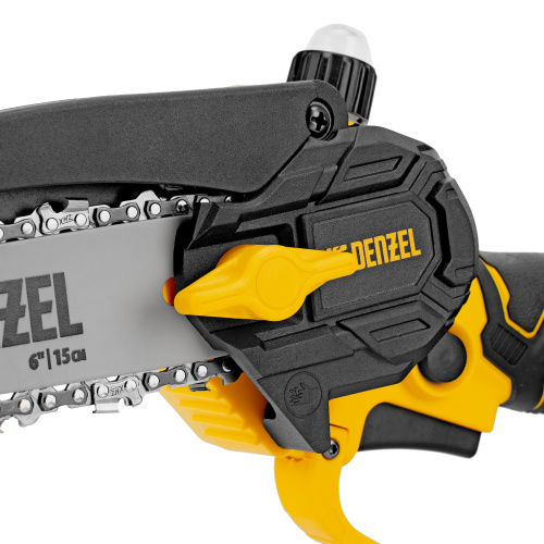 Цепная мини-пила аккумуляторная бесщет., CCS-150, шина 150 мм, Li-Ion, 20 В Denzel по ценам производителя в Уфе с доставкой по всей России