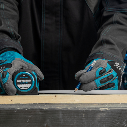 Рулетка Komfortabel 5 м х 25 мм,обрезиненный корпус Gross по ценам производителя в Уфе с доставкой по всей России