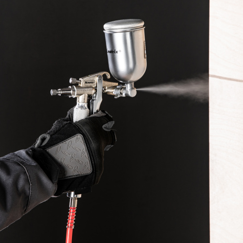 Краскораспылитель пневматический для финишных работ с верхним бачком V 0,1 л, сопло D 0.5 мм Matrix по ценам производителя в Уфе с доставкой по всей России