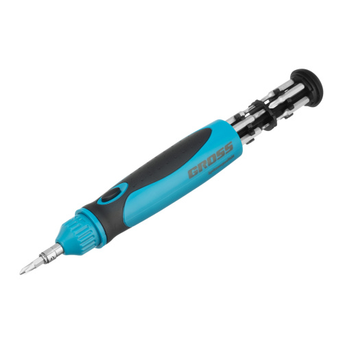 Отвертка реверсивная, механизм SmartPush mini 11 шт, CrMo Gross по ценам производителя в Уфе с доставкой по всей России