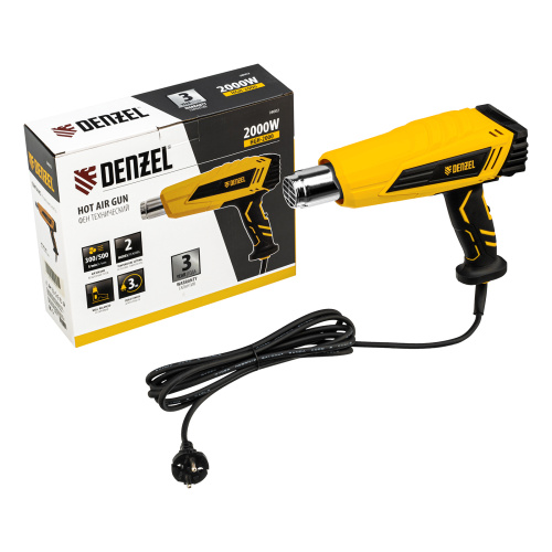 Фен технический HGH-2000, 2000 Вт, 2 режима Denzel по ценам производителя в Уфе с доставкой по всей России