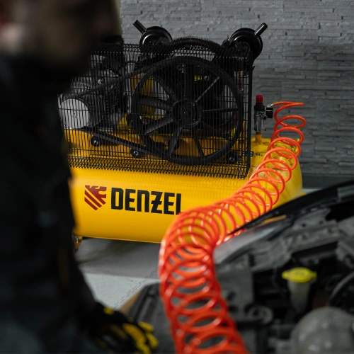 Компрессор воздушный рем. привод BCV 5500-T/200, 5,5 кВт, 200 литров, 850 л/мин Denzel по ценам производителя в Уфе с доставкой по всей России