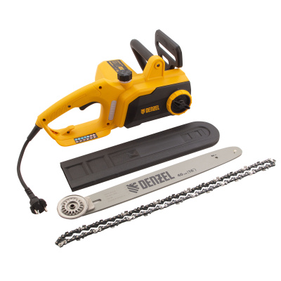 Пила цепная электрическая EDS-2000P, 2 кВт,поперечная, шина 40 см, шаг 3/8, паз 1.3 мм, 57 звеньев Denzel по ценам производителя в Уфе с доставкой по всей России