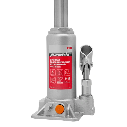 Домкрат гидравлический бутылочный, 3 т, h подъема 178-343 мм, в пластиковом кейсе Matrix по ценам производителя в Уфе с доставкой по всей России