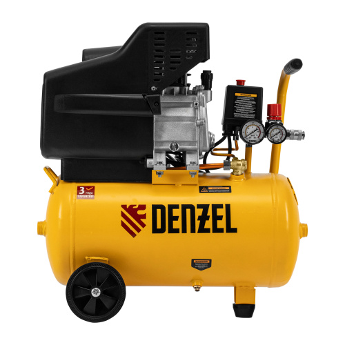 Компрессор воздушный DC1500/24, прямой привод, 1.5 кВт, 24 литра, 220 л/мин Denzel по ценам производителя в Уфе с доставкой по всей России