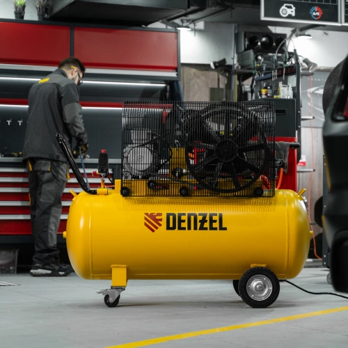 Компрессор воздушный рем. привод BCV 4000-T/200, 4,0 кВт, 200 литров, 690 л/мин Denzel по ценам производителя в Уфе с доставкой по всей России