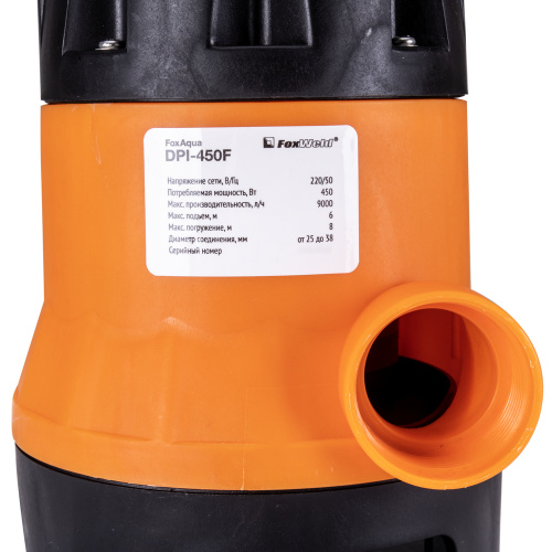 Дренажный насос FoxAqua DPI-450F купить в Москве с доставкой по всей России | ProtosMarket.ru