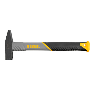 Молоток слесарный, 300 г, кованый, фибергласовая рукоятка c TPR покрытием Denzel по ценам производителя в Уфе с доставкой по всей России