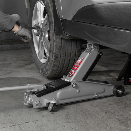 Домкрат гидравлический подкатный, 3 т, высота подъема 130-410 мм Matrix по ценам производителя в Уфе с доставкой по всей России