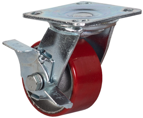 Колесо большегрузное поворотное  с тормозом 100 мм - SCpb 42 по ценам производителя в Уфе с доставкой по всей России