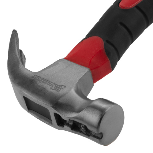 Молоток-гвоздодер мини, боек с магнитом, фибергласовая двухкомпонентная рукоятка, 250 г Matrix по ценам производителя в Уфе с доставкой по всей России