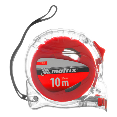 Рулетка Crystal,10 м х 25 мм,корпус из поликарбоната Matrix по ценам производителя в Уфе с доставкой по всей России
