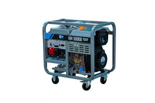 Генератор дизельный 5,0 кВт 380В/1,6 кВт 220В 15 л с электростартером TOR KM5000D по ценам производителя в Уфе с доставкой по всей России