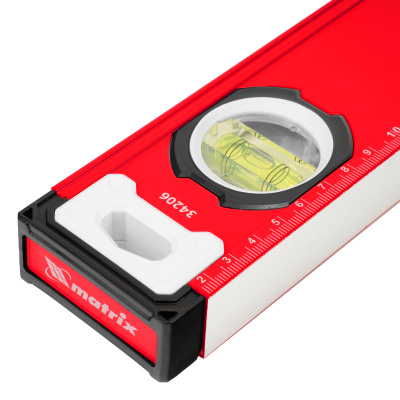 Уровень алюминиевый, фрезерованный, 3 глазка, рукоятки, 2000 мм Matrix по ценам производителя в Уфе с доставкой по всей России