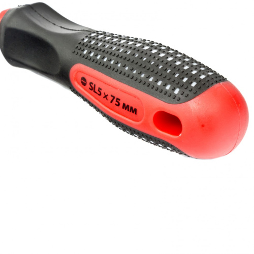 Отвертка Fusion, SL5 х 75 мм, CrV, трехкомпонентная рукоятка "Anti slip" Matrix по ценам производителя в Уфе с доставкой по всей России