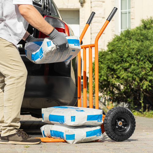 Тележка ручная 2-х колесная, облегченная, г/п 150кг, откидная платформа 430х355мм Сибртех по ценам производителя в Уфе с доставкой по всей России