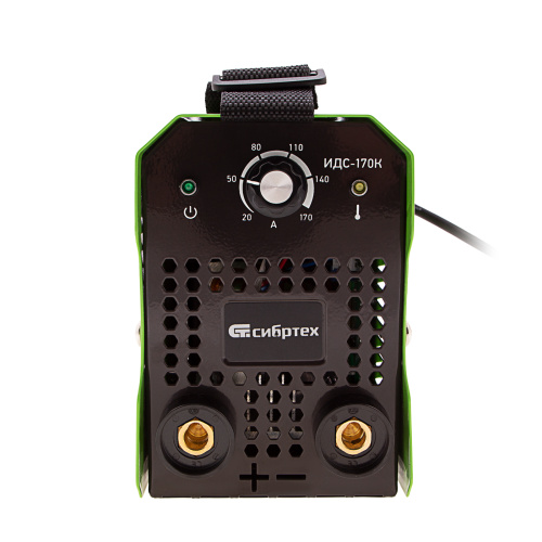 Инверторный аппарат дуговой сварки ИДС-170K, 170 А, ПВ 80%, диаметр электрода 1,6-3,2 мм Сибртех по ценам производителя в Уфе с доставкой по всей России