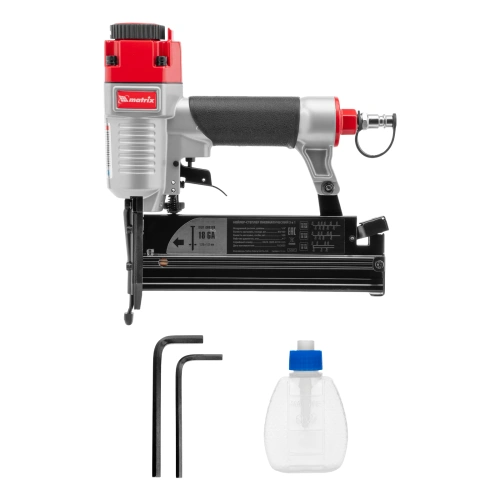 Нейлер-степлер пневматический 3 в 1, с регулировкой глубины забивания, гвозди 18GA, гвозди 16GA, скобы 18 GA Matrix по ценам производителя в Уфе с доставкой по всей России