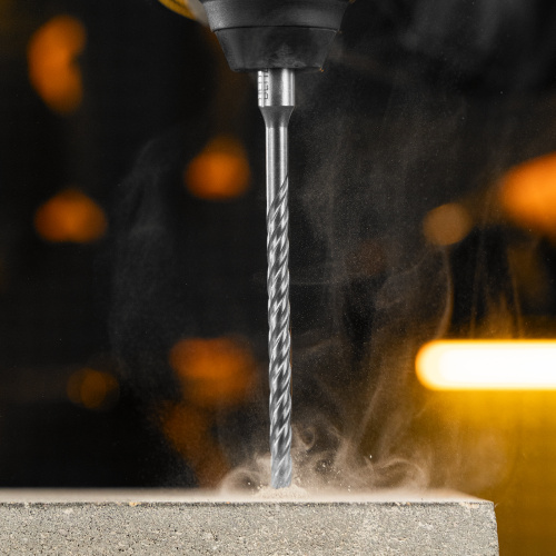 Бур по бетону, цельная крестовая пластина, 6x165 мм, SDS PLUS Denzel по ценам производителя в Уфе с доставкой по всей России