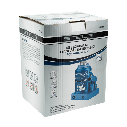 Домкрат гидравлический бутылочный, 30 т, H подъема 240-370 мм Stels по ценам производителя в Уфе с доставкой по всей России