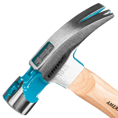 Молоток-гвоздодер, 280 г, угол 75, магнит, обрезиненная рукоятка American hickory GROSS по ценам производителя в Уфе с доставкой по всей России