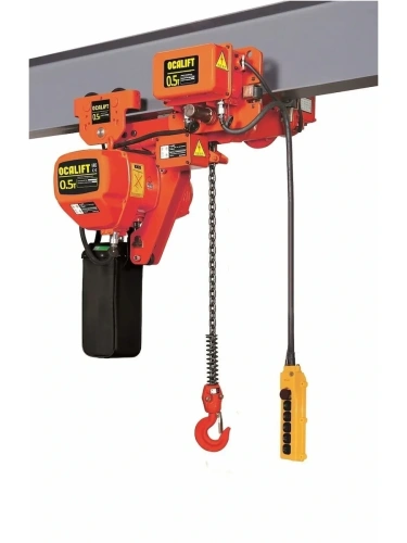 0,5т 12м УСВ таль цепная ТЭЦ OCALIFT 005-01LHS 380в передвижная односкоростная купить в Москве с доставкой по всей России | ProtosMarket.ru