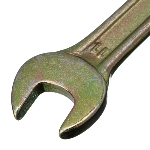 Ключ рожковый, 10 х 11 мм, желтый цинк Сибртех по ценам производителя в Уфе с доставкой по всей России