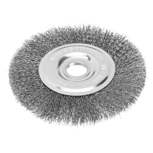 Щетка для УШМ, 150 мм, посадка 22.2 мм, плоская, витая проволока Сибртех по ценам производителя в Уфе с доставкой по всей России