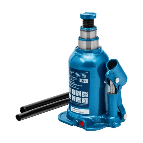 Домкрат гидравлический бутылочный телескопический, 6 т, подъем 180-410 мм Stels по ценам производителя в Уфе с доставкой по всей России