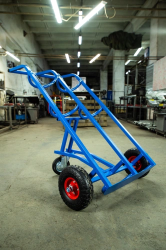 Тележка для газовых баллонов TOR ГБ-2, 2 баллона (250 пневмо колеса + 160 поворотное) по ценам производителя в Уфе с доставкой по всей России