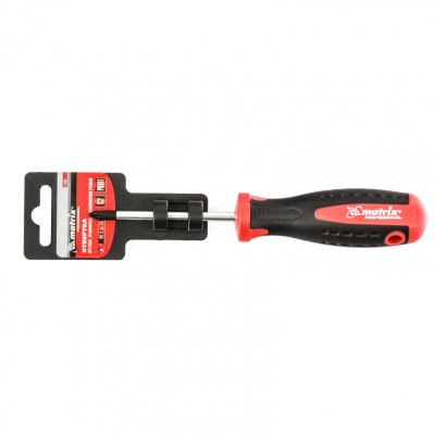 Отвертка Profi, PZ1 x 75 мм, S2, двухкомпонентная рукоятка Matrix по ценам производителя в Уфе с доставкой по всей России