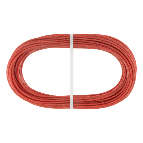 Трос металлополимерный красный ПР-3.0, толщина 3.0 мм, моток 20 метров Сибртех по ценам производителя в Уфе с доставкой по всей России