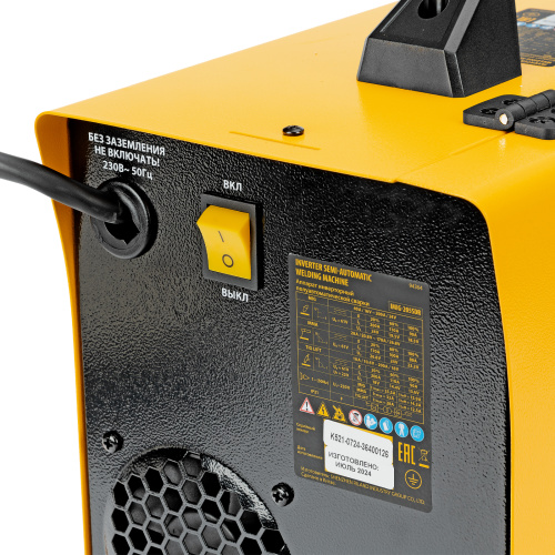 Аппарат инвертор. полуавтомат. cварки IMIG-185SDR, 180 А, ПВ 60%, катушка 5 кг Denzel по ценам производителя в Уфе с доставкой по всей России