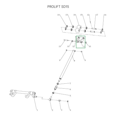 Рычаг силового блока для тележек SD15 по ценам производителя в Уфе с доставкой по всей России