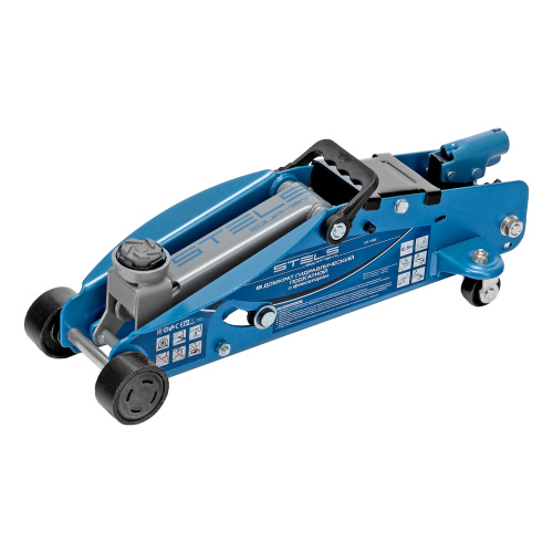 Домкрат гидравлический подкатной 2.5 т, с фиксатором, Safety Pin, 140-385 мм Stels по ценам производителя в Уфе с доставкой по всей России