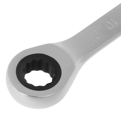 Ключ комбинированный трещоточный, 10 мм, CrV, зеркальный хром Matrix Professional по ценам производителя в Уфе с доставкой по всей России