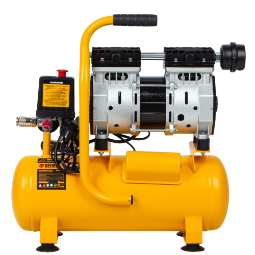 Компрессор DLS650/10 безмаслянный малошумный 650 Вт, 120 л/мин, ресивер 10 л Denzel по ценам производителя в Уфе с доставкой по всей России