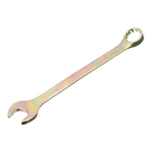 Ключ комбинированный, 19 мм, желтый цинк Сибртех по ценам производителя в Уфе с доставкой по всей России