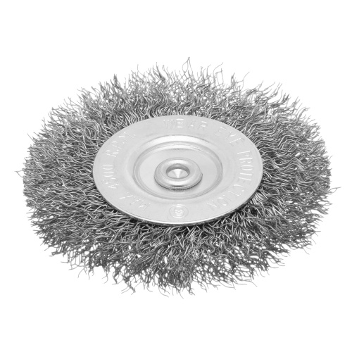 Щетка для дрели, 75 мм, плоская со шпилькой, витая проволока Сибртех по ценам производителя в Уфе с доставкой по всей России