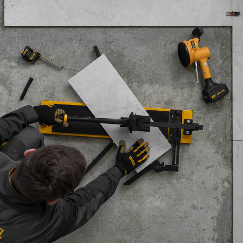 Плиткорез рельсовый 600х16мм, каретка на подш., стальная станина, усил. рукоятка-пенал Denzel по ценам производителя в Уфе с доставкой по всей России