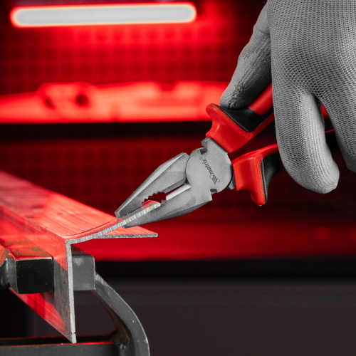 Плоскогубцы Nickel, 180 мм, никелированные, двухкомпонентные рукоятки Matrix по ценам производителя в Уфе с доставкой по всей России