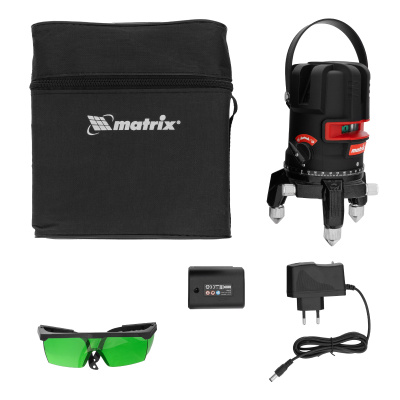 Лазерный уровень ML 06 Green, 30 м, 520 нм, аккумулятор Li 2800 мАч, резьба 5/8" Matrix по ценам производителя в Уфе с доставкой по всей России