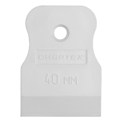 Шпатель, белая резина, 40 мм Сибртех по ценам производителя в Уфе с доставкой по всей России