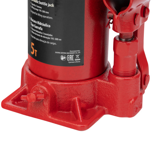 Домкрат гидравлический бутылочный, 5 т, h подъема 195-380 мм Sparta купить в Москве с доставкой по всей России | ProtosMarket.ru