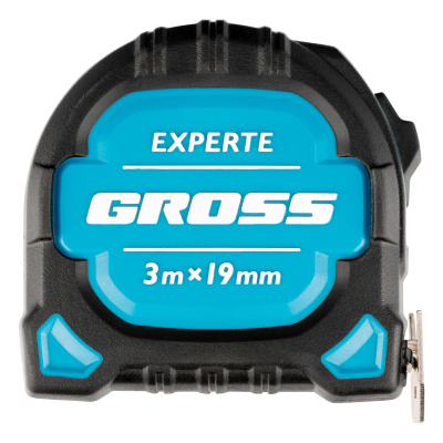 Рулетка Experte,3 м x 19 мм,двухкомпонентный корпус,магнит,двухсторонняя разметка,нейлон Gross по ценам производителя в Уфе с доставкой по всей России