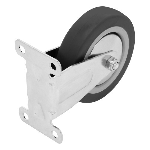 Колесо неповоротное D 100 мм, крепление  платформенное Сибртех по ценам производителя в Уфе с доставкой по всей России