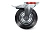 Колесо поворотное резина SCb 55 125 мм с тормозом (F) по ценам производителя в Уфе с доставкой по всей России