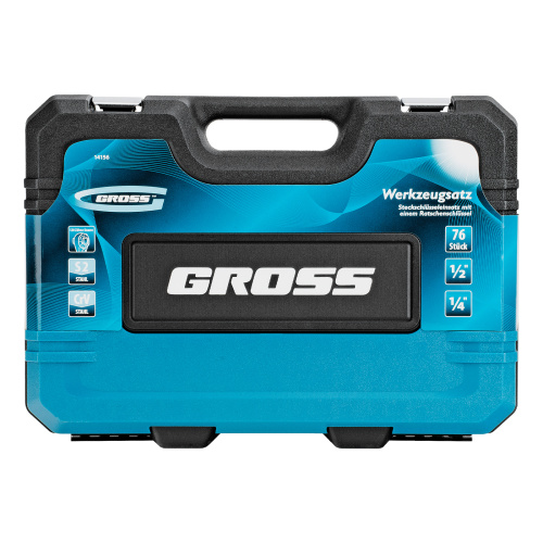 Набор инструментов, 1/4", 1/2", CrV, 120 зубьев, 76 предметов Gross по ценам производителя в Уфе с доставкой по всей России