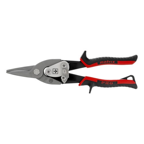 Ножницы по металлу, 250 мм, прямой рез, сталь CRMO, двухкомпонентные рукоятки, PRO Matrix по ценам производителя в Уфе с доставкой по всей России