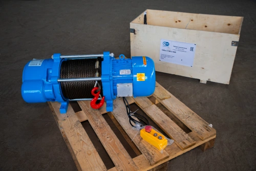 Лебедка электрическая 1000кг  70м с канатом 380В TOR KCD по ценам производителя в Уфе с доставкой по всей России